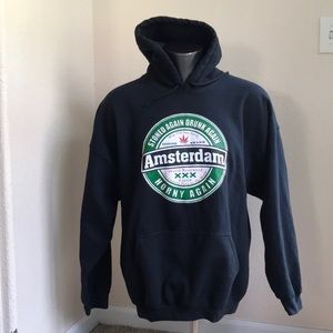 Amsterdam Heineken logo Hoodie Sweatshirt Size XXL